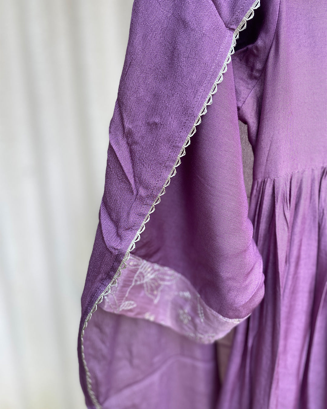 MyHof Purple Suit Set In Muslin