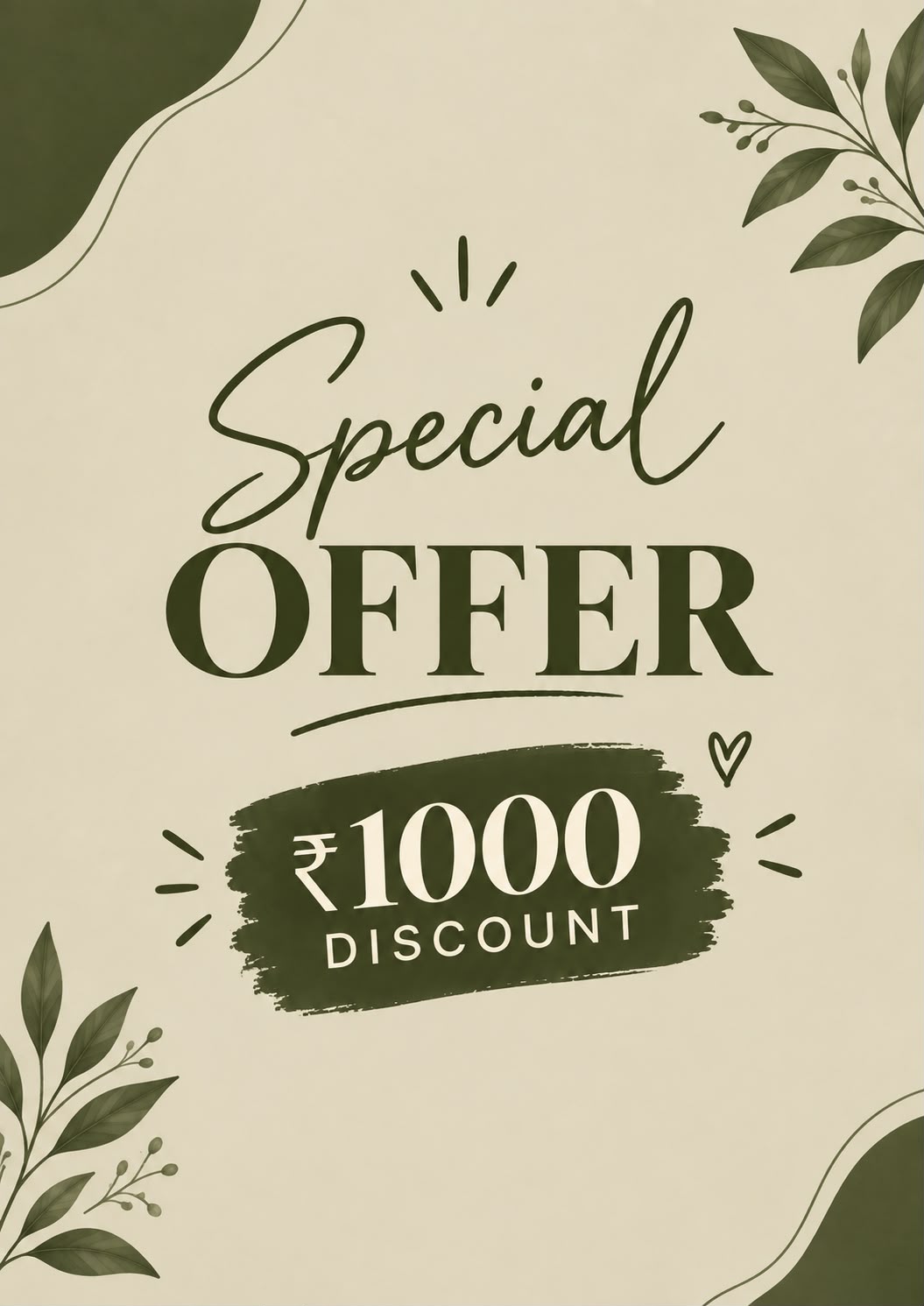 The ₹1000 Off Edit