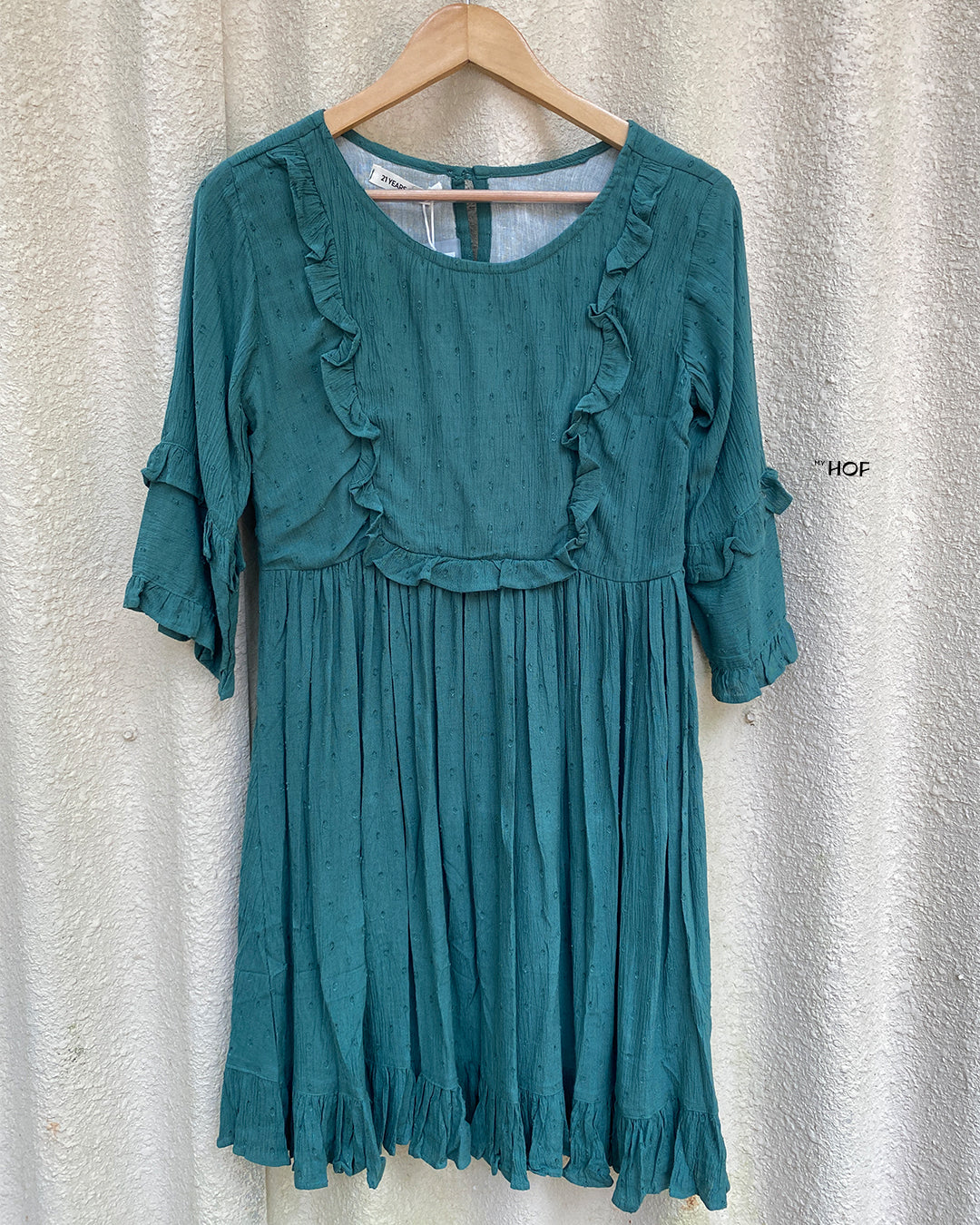 MyHof Green Tunic Short Top