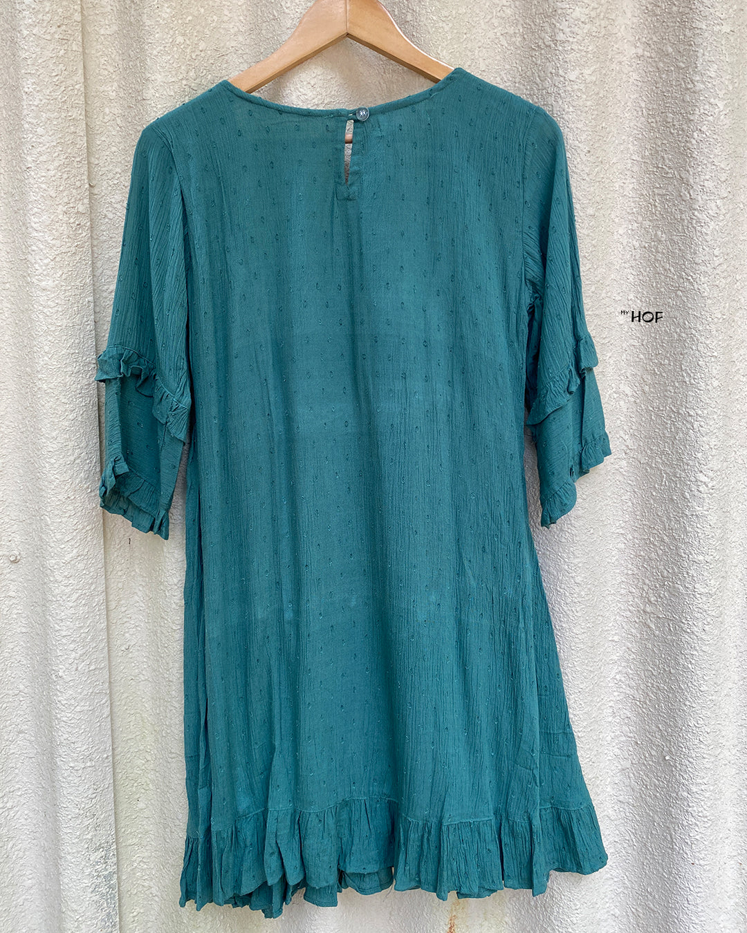MyHof Green Tunic Short Top
