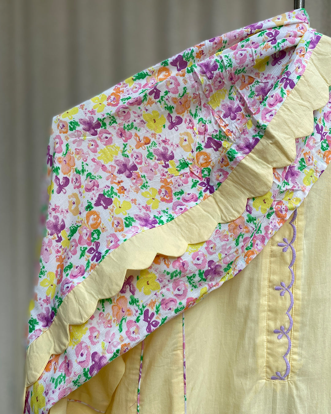 MY HOF Yellow Suit Set In Cotton