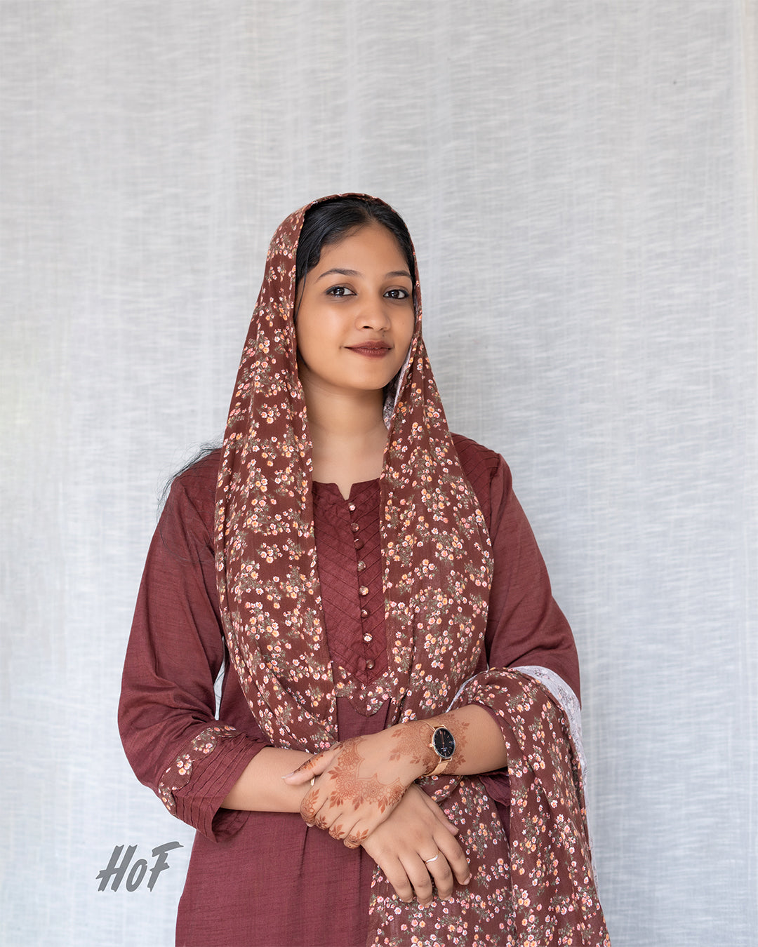 MyHof Brown Suit Set In Cotton