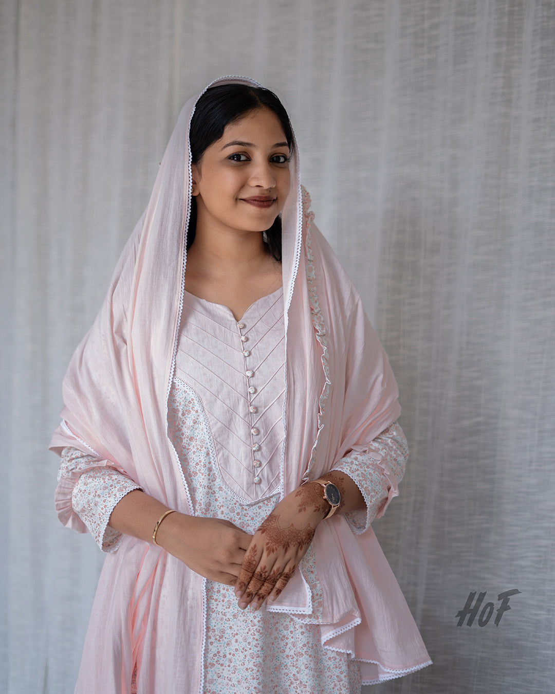 MyHof Floral Printed Suit Set In Cotton