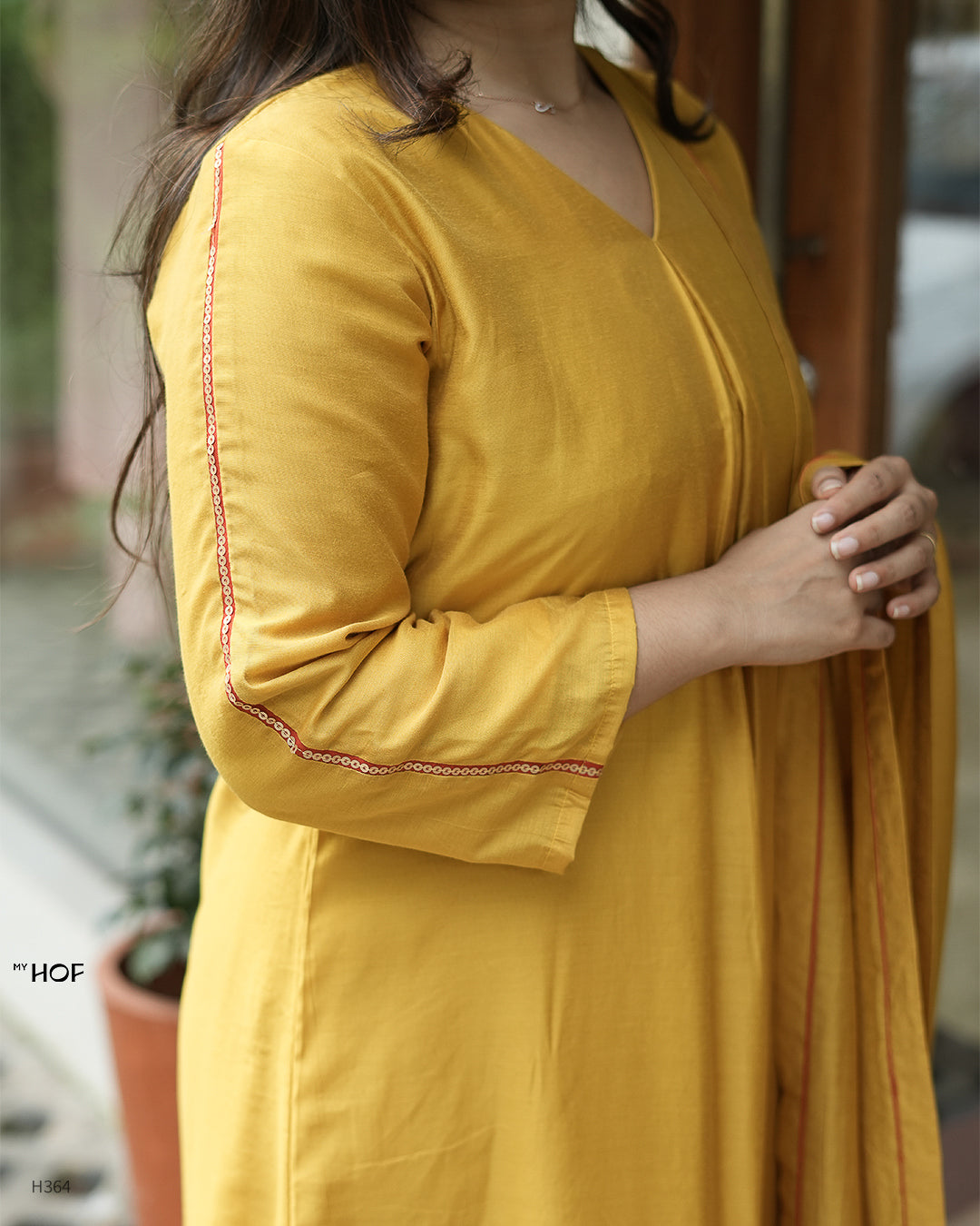 MY HOF Yellow Suit Set in muslin