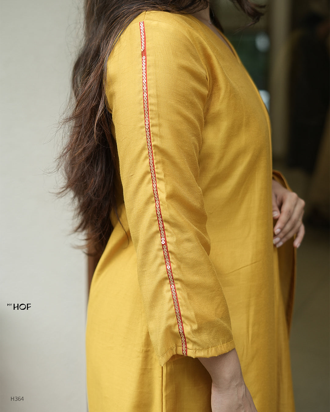 MY HOF Yellow Suit Set in muslin
