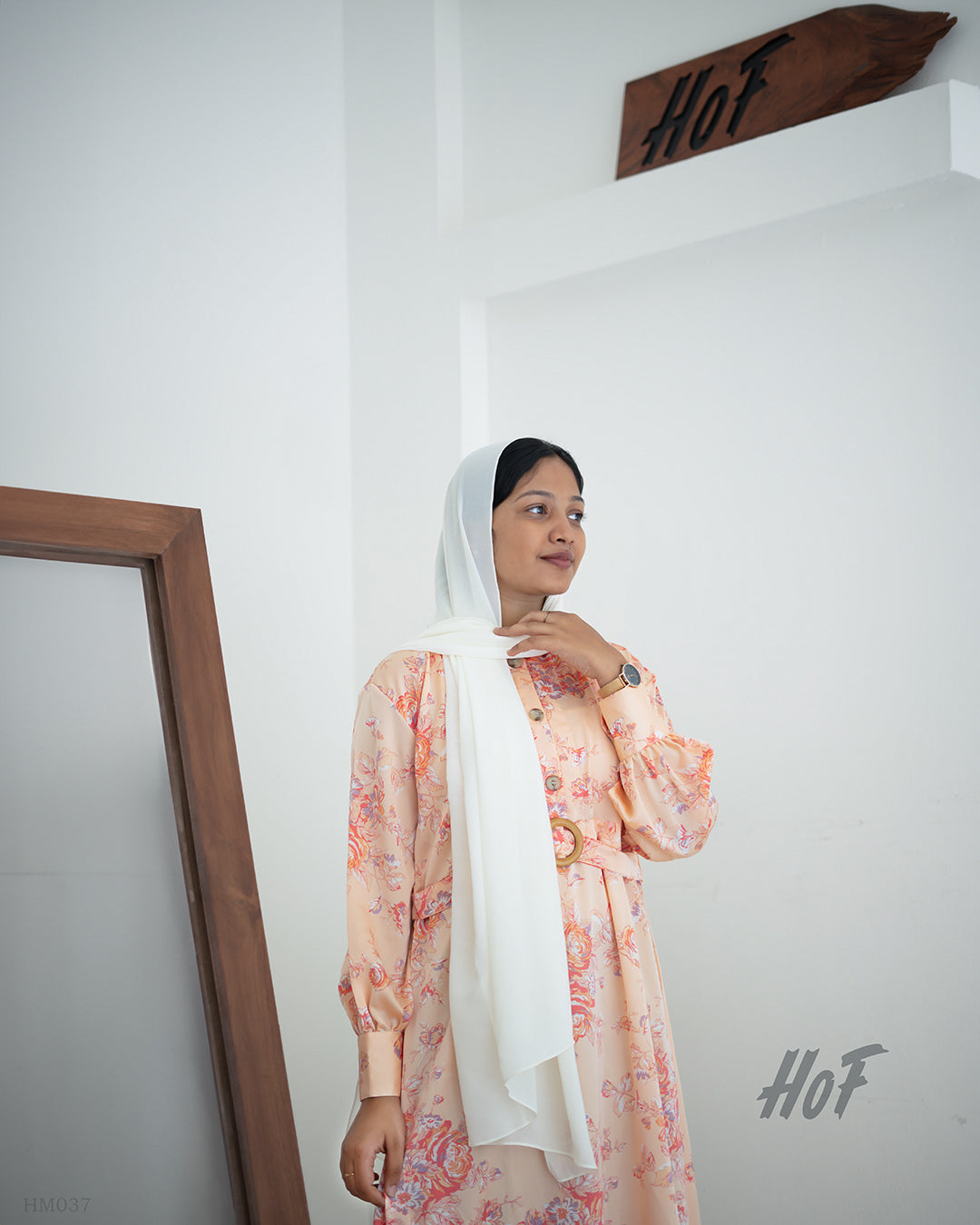MyHof Floral Printed Long Gown In Glossy Satin
